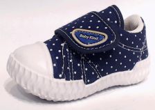 Zapatillas Con Velcro Estampado de Lunares