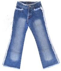 Pantalon Jean con flecos