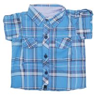 Camisa Manga Corta Estampado Escoces