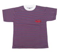 Remera Manga Corta Rayada