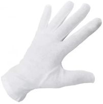 Guantes blancos (Comunion u otro uso) Algodon Liso Chico 