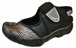 Zapatilla Dedo Partido con tipo Glitter en puntera y abrojos Velcro