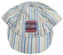 Gorro Cap con visera Winnie Pooh Rayado con imagen cuadrada holografica en la frente