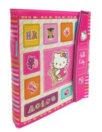 Carpeta N° 3 Con Gancho De Hello Kitty con Solapa y Velcro