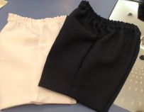 Bermuda de vestir para bebe en tela mecanica con elastico