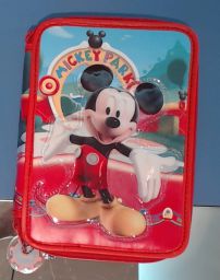 Cartuchera de 2 Pisos con Mickey en Relieve