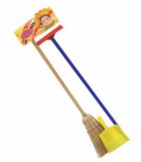 Set de limpieza, 3 piezas con escoba