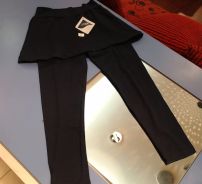 Calza chupin con pollera de lycra lisa