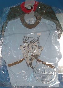 Mielcitas remera Manga Larga estampada con botones al cuello