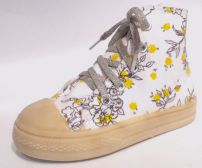 Goosy Kids Turbo Bota Basket Lona Cordon Estampada flores 