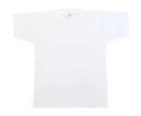 Remera Blanca Pique Manga Corta Lisa Colegial