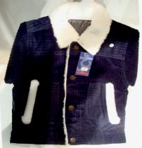 Campera Corderoy Con Corderito Blanco