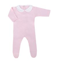 Enterito Con Pie Manga Larga Cuello Rococo