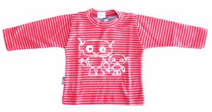 Remera Manga Larga Bebe Rayada