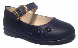 Guillermina Zapato Hebilla Calada Flores bordadas