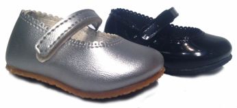 Guillermina Balerina con Velcro Tipo Badana Cuero 