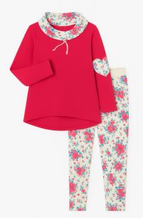 Conjunto Jogging Buzo y Pantalon Estampado Flores