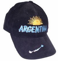Gorro Cap Con Visera Argentina Corderoy Regulable