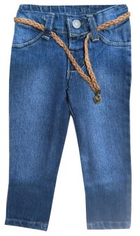 Pantalon de Jean Nena con cinturon trenzado