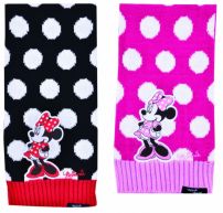 Bufanda Tejida Con Aplique Minie Mouse 