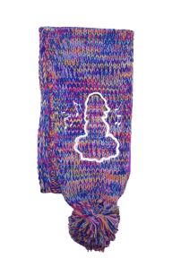 Bufanda Tejida Melange Violeta