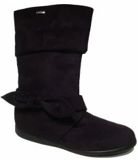 Bota Gamuza con Lazo Moño Lady