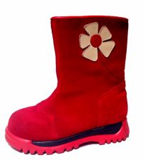 Bota Gamuza Bordada Flor