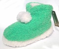 Pantufla Botita con Brillo E Interior De Corderito 
