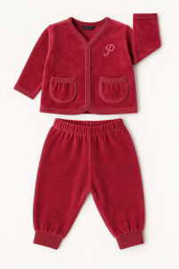 Conjunto Plush Saquito Pantalon Sin Pie