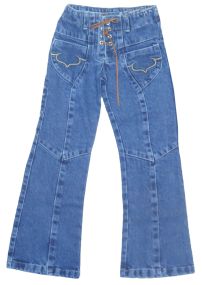 Pantalon de Jean Oxford Con Tiras Marrones