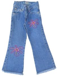 Pantalon de Jean Flores en Piernas