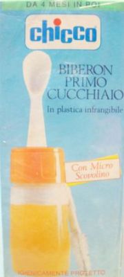 (Child) Mamadera Con Cuchara primo Cucchiaio in plastica infrangible