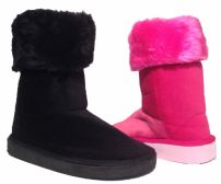 Pantubota De Gamuzina Con Piel