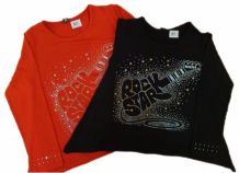 Remera Manga Larga de Modal con Tachas