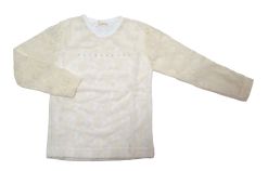 Remera manga larga nena de encaje