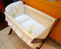 Catre de dormir Natural / Blanco Conejo y Oso