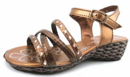 Sandalia 4 tiras en empeine - con hebilla