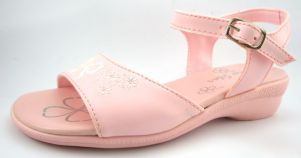 Sandalia Bordada flores con hebilla