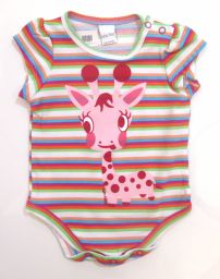 Body Aldogon Manga Corta Estampado Rayado