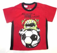 Remera manga corta de varon con estampa "Aguante el futbol loco!!"
