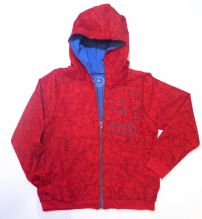 Campera de microfibra estampada de varon con bordado al frente