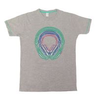 Remera Manga Corta Estampado Auriculares