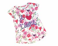 Remera sin manga estampada de nena