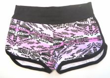 Short de algodon con lycra estampado con cintura