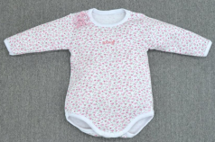 Body Manga Larga Floreado