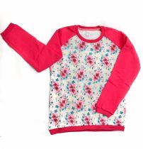 Buzo de Algodon Frizado Estampado Floreado