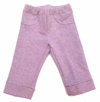 Pantalon Frizado Con Friza Melange con Puño