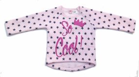 Buzo Frizado con Friza Estampado Estrellas Brillo con Corona Dice So Cool