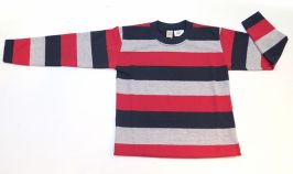 Remera Manga Larga Rayada