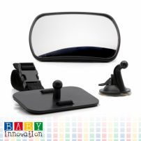 Espejo Retrovisor Para Auto Multiuso (Delantero Y Trasero) - Colocable Con Sopapa o Abraza Apoyacabeza